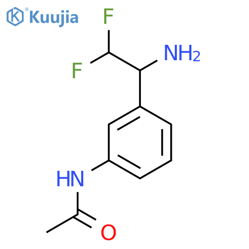 N-[3-(1-amino-2,2-difluoroethyl)phenyl]acetamide structure