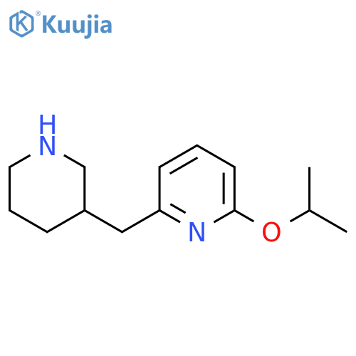 2-(piperidin-3-yl)methyl-6-(propan-2-yloxy)pyridine structure