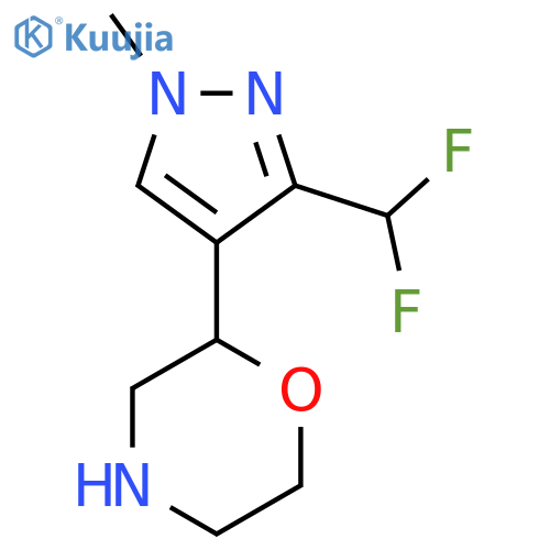 2-3-(difluoromethyl)-1-methyl-1H-pyrazol-4-ylmorpholine structure