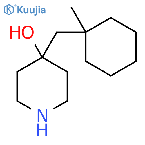 4-(1-methylcyclohexyl)methylpiperidin-4-ol structure