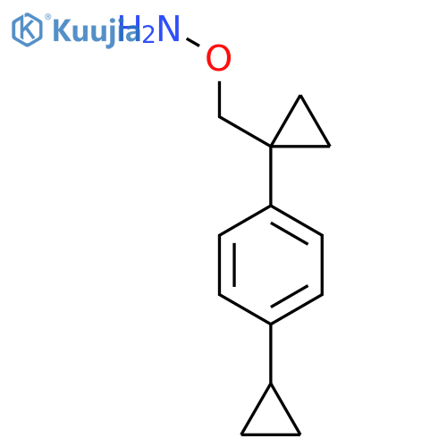 O-{1-(4-cyclopropylphenyl)cyclopropylmethyl}hydroxylamine structure