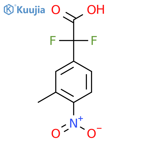 2,2-difluoro-2-(3-methyl-4-nitrophenyl)acetic acid structure