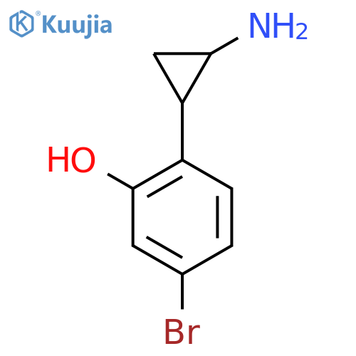 2-(2-aminocyclopropyl)-5-bromophenol structure