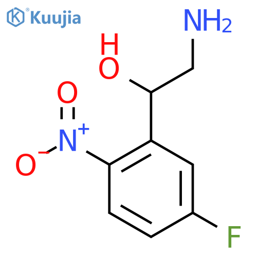 2-amino-1-(5-fluoro-2-nitrophenyl)ethan-1-ol structure