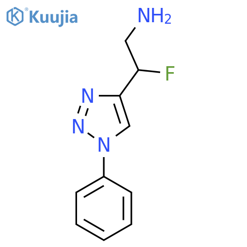 2-fluoro-2-(1-phenyl-1H-1,2,3-triazol-4-yl)ethan-1-amine structure