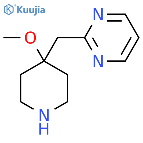 2-(4-methoxypiperidin-4-yl)methylpyrimidine structure