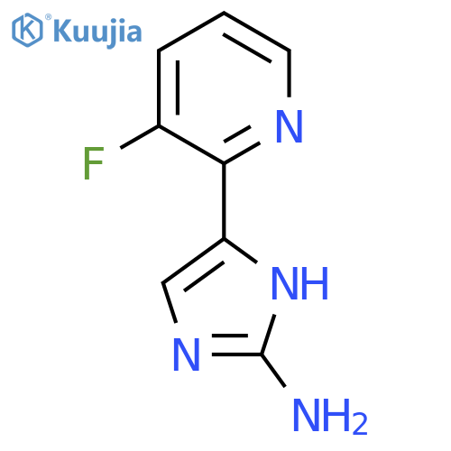 5-(3-fluoropyridin-2-yl)-1H-imidazol-2-amine structure