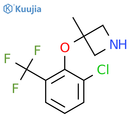 3-2-chloro-6-(trifluoromethyl)phenoxy-3-methylazetidine structure
