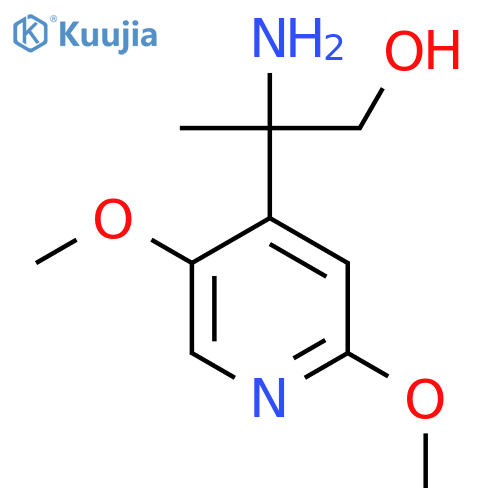 2-amino-2-(2,5-dimethoxypyridin-4-yl)propan-1-ol structure