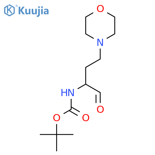 tert-butyl N-4-(morpholin-4-yl)-1-oxobutan-2-ylcarbamate structure