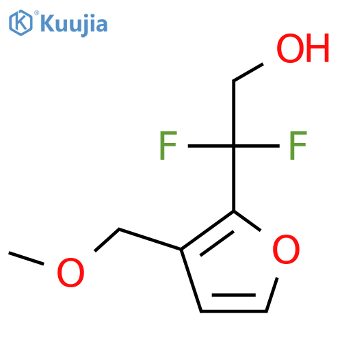 2,2-difluoro-2-3-(methoxymethyl)furan-2-ylethan-1-ol structure