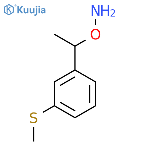 O-{1-3-(methylsulfanyl)phenylethyl}hydroxylamine structure