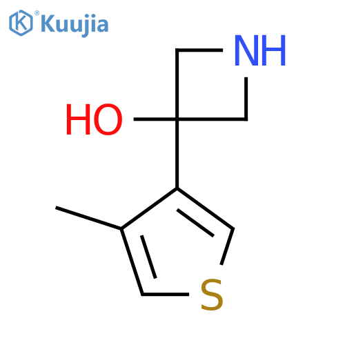 3-(4-methylthiophen-3-yl)azetidin-3-ol structure