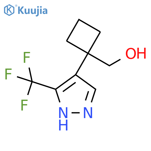 {1-3-(trifluoromethyl)-1H-pyrazol-4-ylcyclobutyl}methanol structure