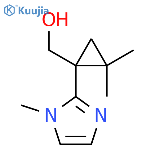 2,2-dimethyl-1-(1-methyl-1H-imidazol-2-yl)cyclopropylmethanol structure