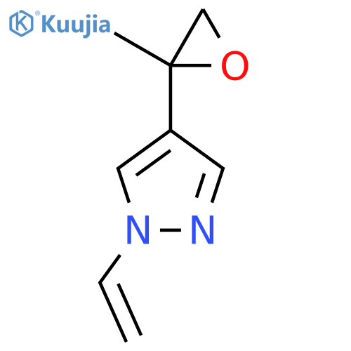1-ethenyl-4-(2-methyloxiran-2-yl)-1H-pyrazole structure