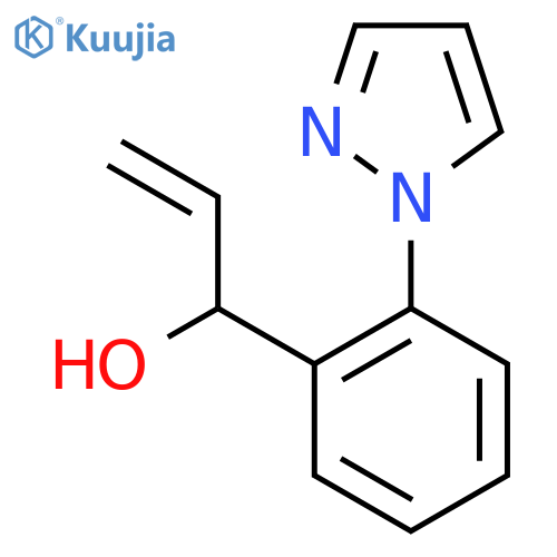1-2-(1H-pyrazol-1-yl)phenylprop-2-en-1-ol structure