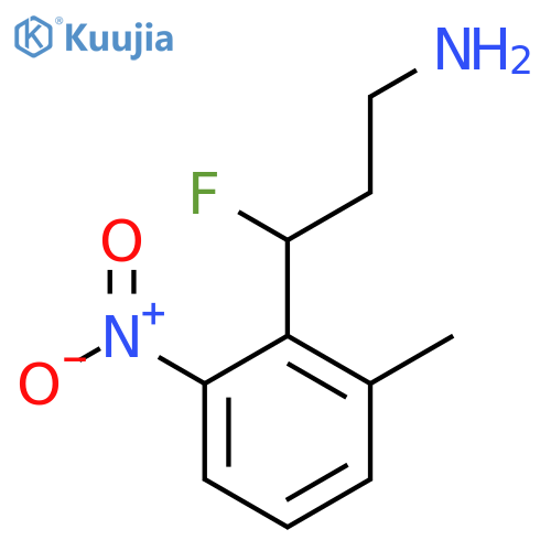 3-fluoro-3-(2-methyl-6-nitrophenyl)propan-1-amine structure