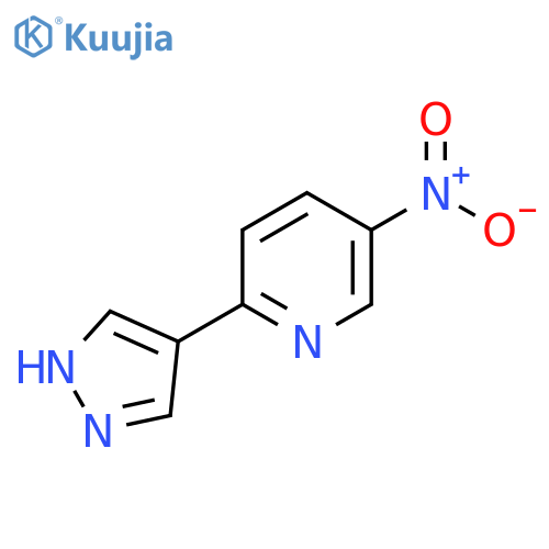 5-nitro-2-(1H-pyrazol-4-yl)pyridine structure