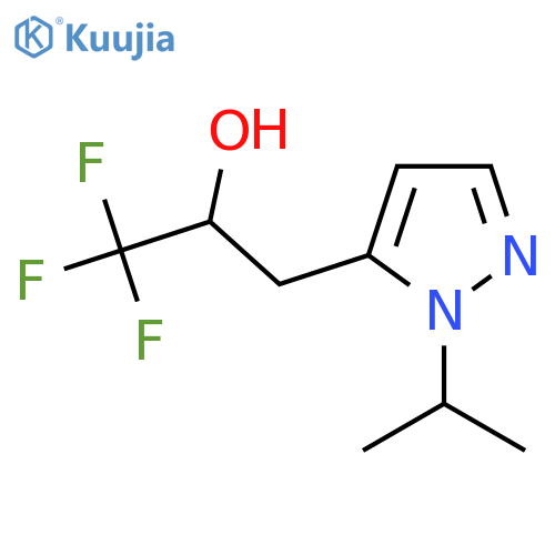 1,1,1-trifluoro-3-1-(propan-2-yl)-1H-pyrazol-5-ylpropan-2-ol structure