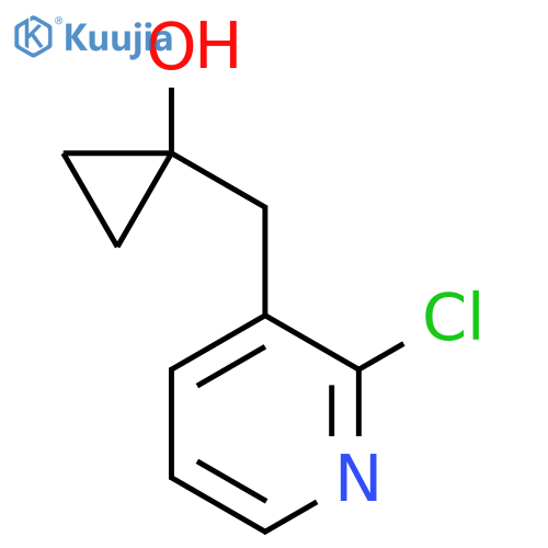 1-(2-chloropyridin-3-yl)methylcyclopropan-1-ol structure