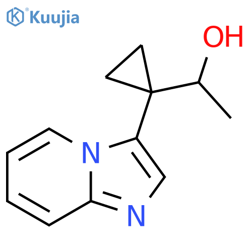 1-(1-{imidazo1,2-apyridin-3-yl}cyclopropyl)ethan-1-ol structure