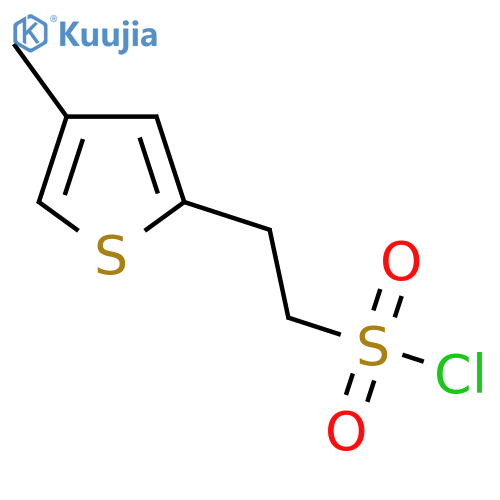2-(4-methylthiophen-2-yl)ethane-1-sulfonyl chloride structure