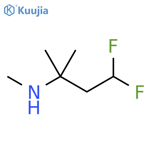 (4,4-difluoro-2-methylbutan-2-yl)(methyl)amine structure