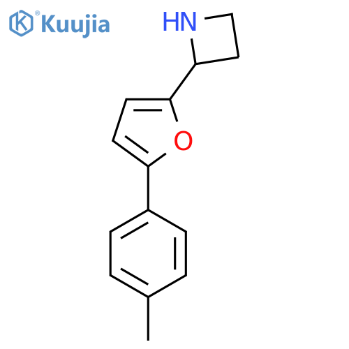 2-5-(4-methylphenyl)furan-2-ylazetidine structure