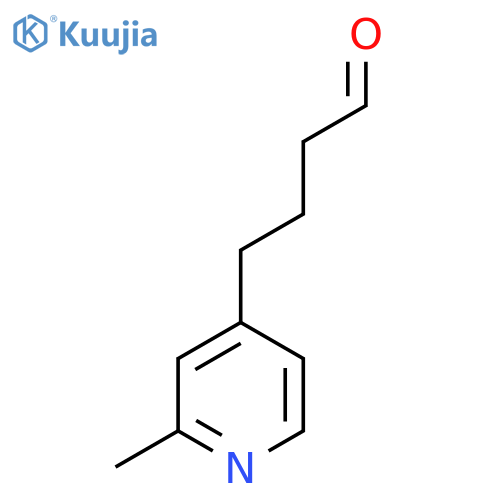 4-(2-methylpyridin-4-yl)butanal structure