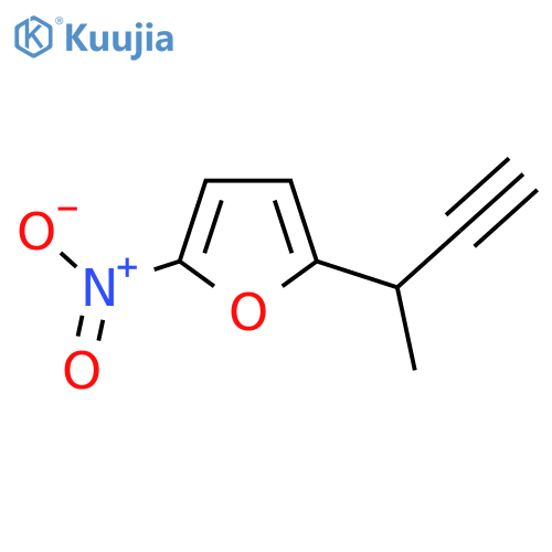 2-(but-3-yn-2-yl)-5-nitrofuran structure