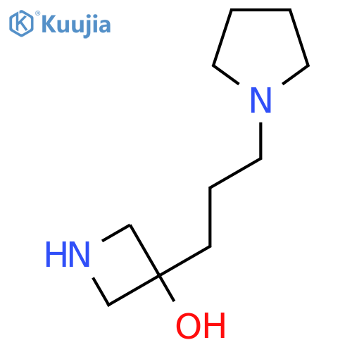 3-3-(pyrrolidin-1-yl)propylazetidin-3-ol structure
