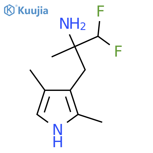 3-(2,4-dimethyl-1H-pyrrol-3-yl)-1,1-difluoro-2-methylpropan-2-amine structure