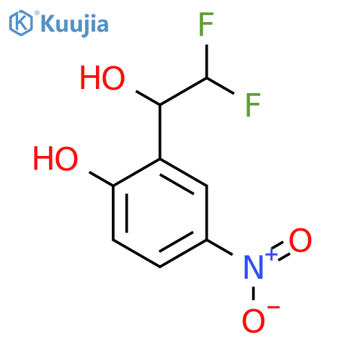 2-(2,2-difluoro-1-hydroxyethyl)-4-nitrophenol structure