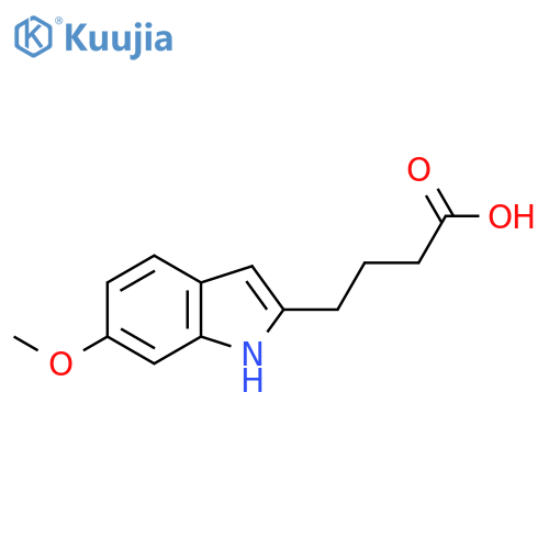 4-(6-methoxy-1H-indol-2-yl)butanoic acid structure