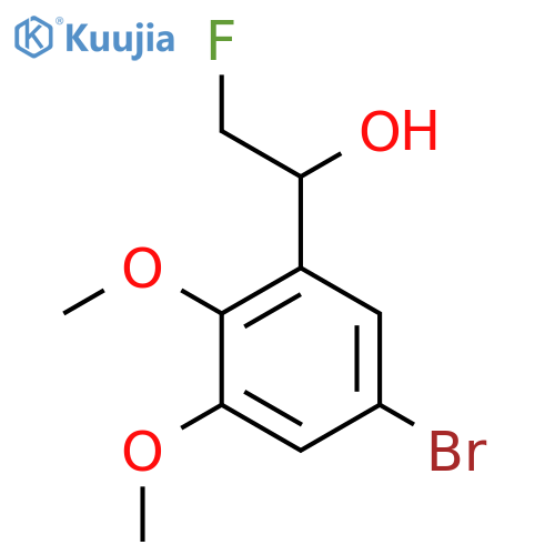 1-(5-Bromo-2,3-dimethoxyphenyl)-2-fluoroethan-1-ol structure
