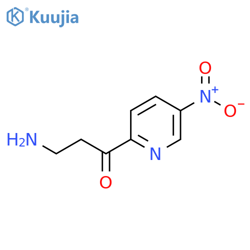 3-Amino-1-(5-nitropyridin-2-yl)propan-1-one structure