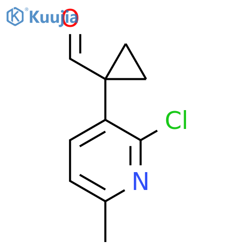 1-(2-chloro-6-methylpyridin-3-yl)cyclopropane-1-carbaldehyde structure