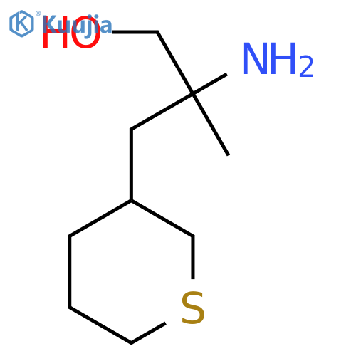 2-amino-2-methyl-3-(thian-3-yl)propan-1-ol structure