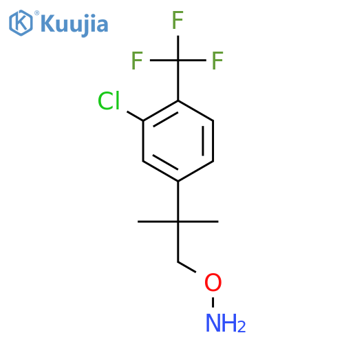 O-{2-3-chloro-4-(trifluoromethyl)phenyl-2-methylpropyl}hydroxylamine structure