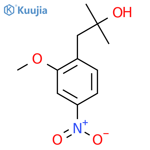 1-(2-methoxy-4-nitrophenyl)-2-methylpropan-2-ol structure
