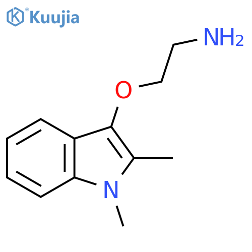 2-(1,2-dimethyl-1H-indol-3-yl)oxyethan-1-amine structure