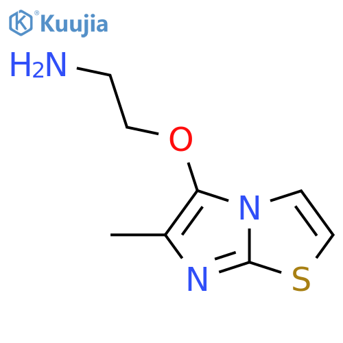 2-({6-methylimidazo2,1-b1,3thiazol-5-yl}oxy)ethan-1-amine structure