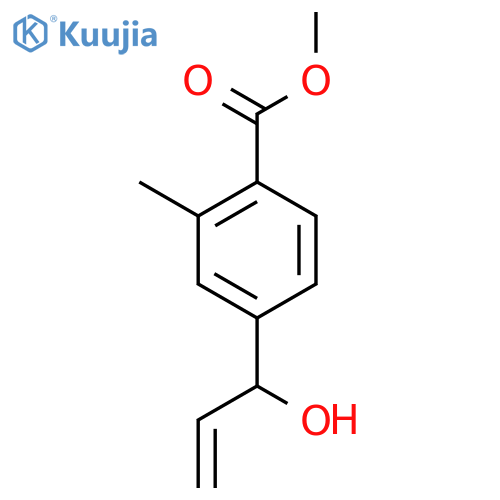 Methyl 4-(1-hydroxyprop-2-en-1-yl)-2-methylbenzoate structure