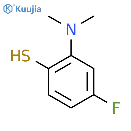 2-(dimethylamino)-4-fluorobenzene-1-thiol structure
