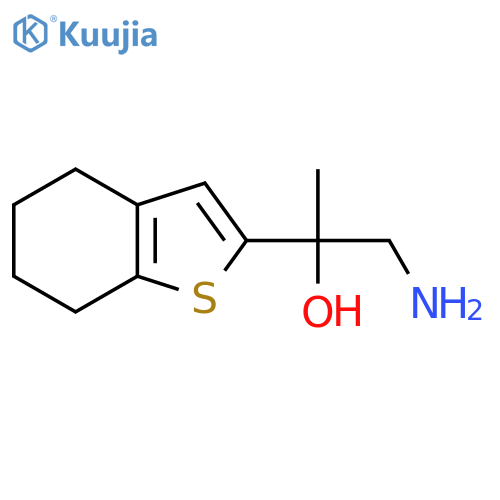 1-amino-2-(4,5,6,7-tetrahydro-1-benzothiophen-2-yl)propan-2-ol structure