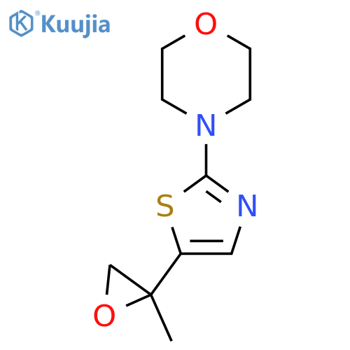 4-5-(2-methyloxiran-2-yl)-1,3-thiazol-2-ylmorpholine structure