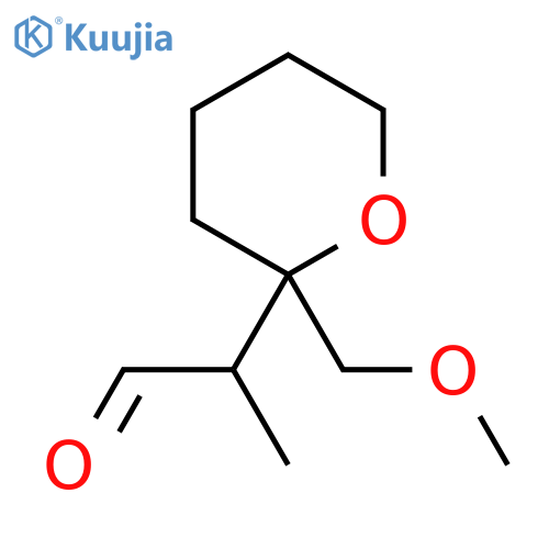 2-2-(methoxymethyl)oxan-2-ylpropanal structure
