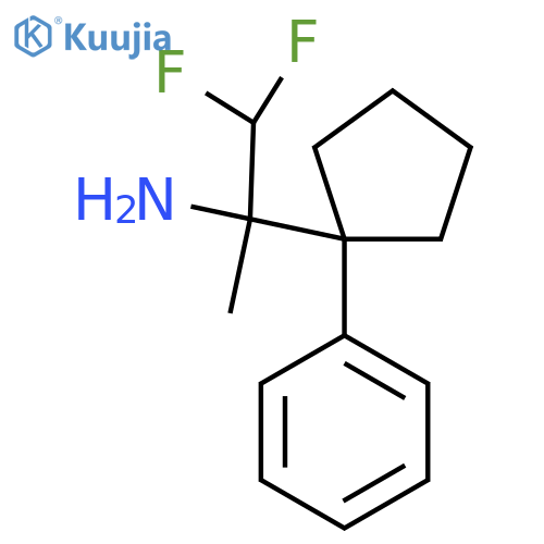 1,1-difluoro-2-(1-phenylcyclopentyl)propan-2-amine structure