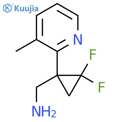2,2-difluoro-1-(3-methylpyridin-2-yl)cyclopropylmethanamine structure